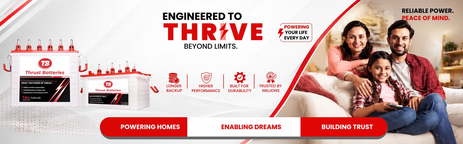 Engineered to Thrive Beyond Limits - Inverter & Home Backup Batteries