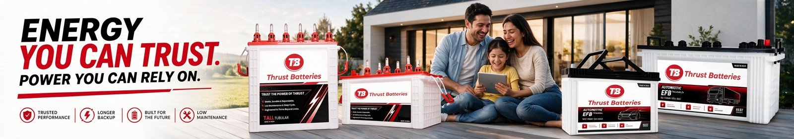 Thrust Batteries product range